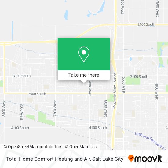 Total Home Comfort Heating and Air map