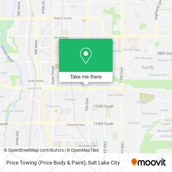 Price Towing (Price Body & Paint) map