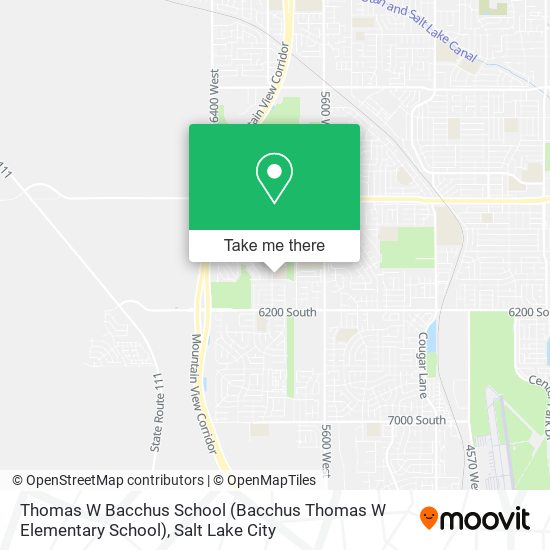 Mapa de Thomas W Bacchus School