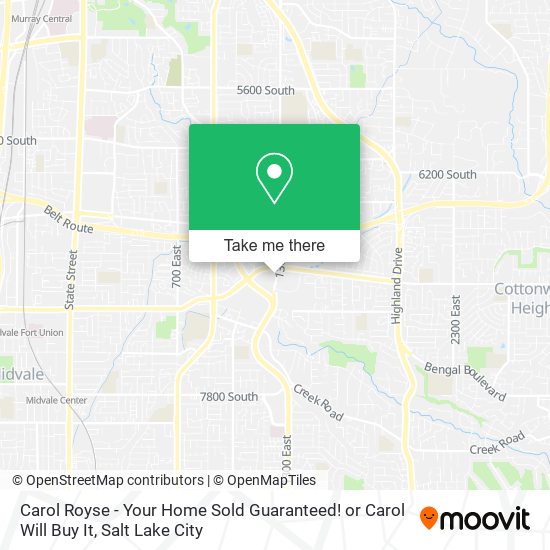 Carol Royse - Your Home Sold Guaranteed! or Carol Will Buy It map