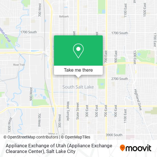 Mapa de Appliance Exchange of Utah (Appliance Exchange Clearance Center)