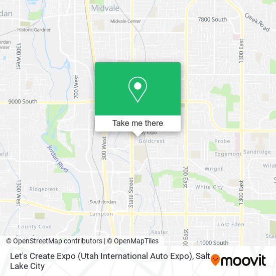 Mapa de Let's Create Expo (Utah International Auto Expo)