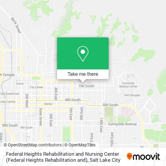 Federal Heights Rehabilitation and Nursing Center map