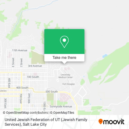 United Jewish Federation of UT (Jewish Family Services) map