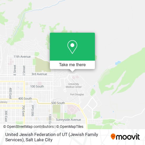 Mapa de United Jewish Federation of UT (Jewish Family Services)