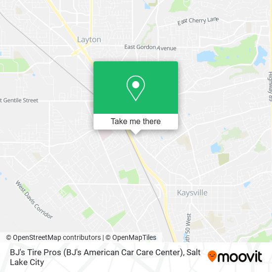 Mapa de BJ's Tire Pros (BJ's American Car Care Center)
