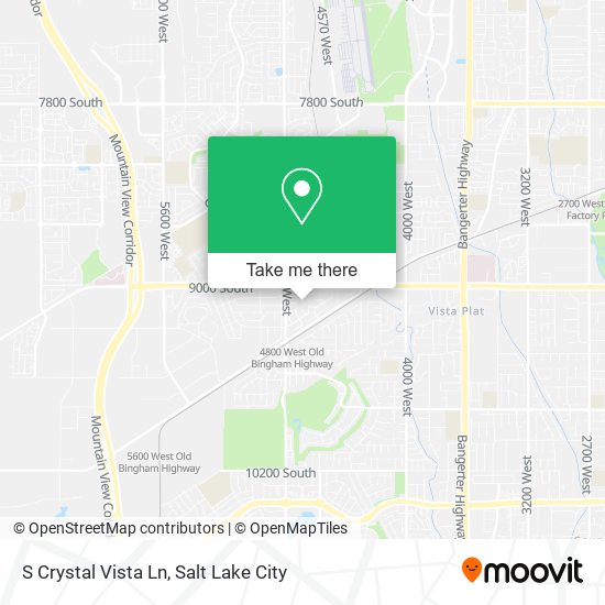 S Crystal Vista Ln map