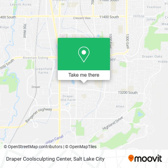Draper Coolsculpting Center map