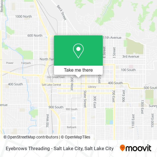 Eyebrows Threading - Salt Lake City map