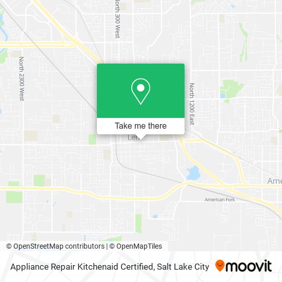 Appliance Repair Kitchenaid Certified map