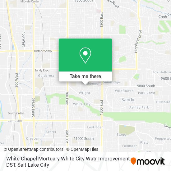 White Chapel Mortuary White City Watr Improvement DST map