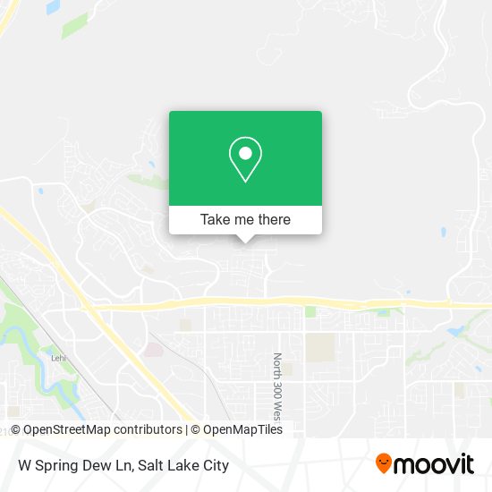 W Spring Dew Ln map