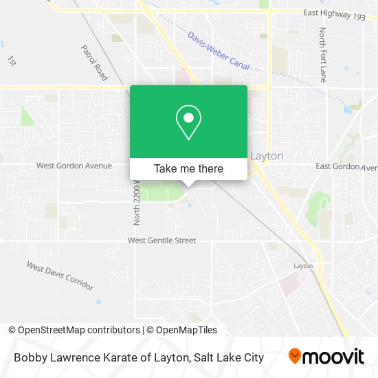 Bobby Lawrence Karate of Layton map