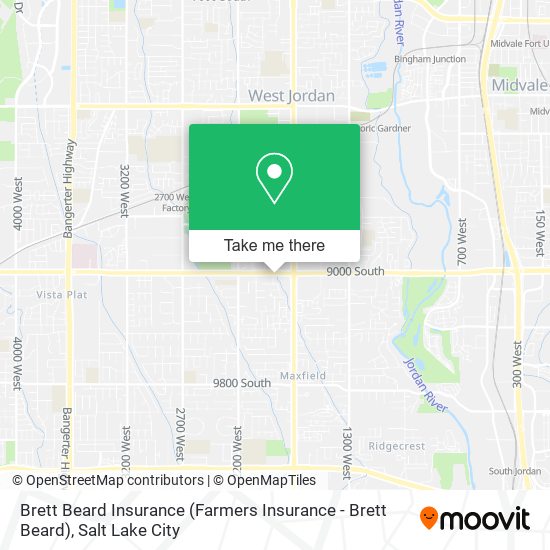 Brett Beard Insurance map