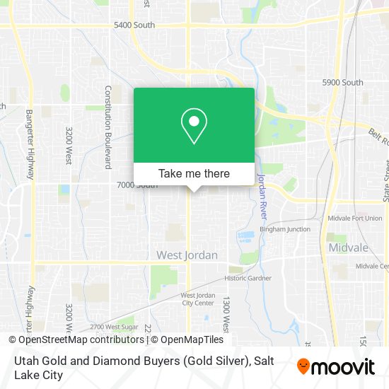 Utah Gold and Diamond Buyers (Gold Silver) map