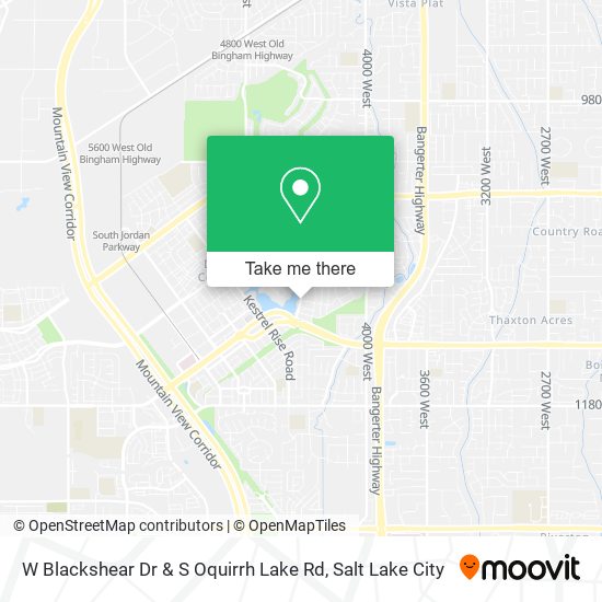 W Blackshear Dr & S Oquirrh Lake Rd map