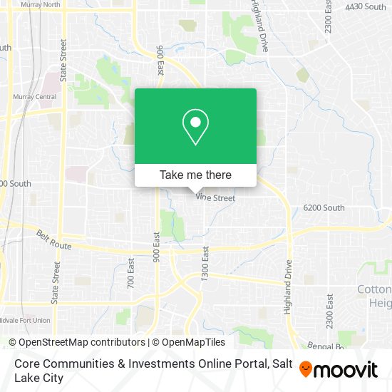 Core Communities & Investments Online Portal map