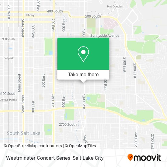 Westminster Concert Series map