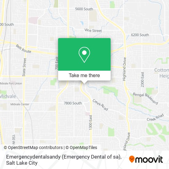 Emergencydentalsandy (Emergency Dental of sa) map