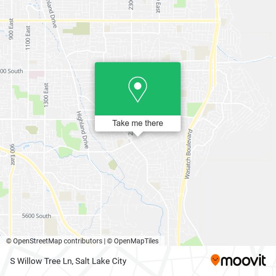 S Willow Tree Ln map