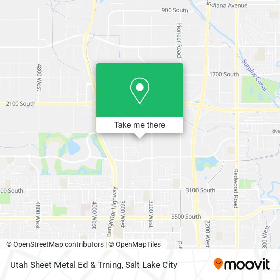 Utah Sheet Metal Ed & Trning map