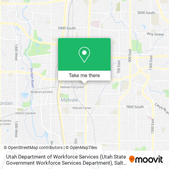 Utah Department of Workforce Services (Utah State Government Workforce Services Department) map