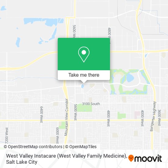 Mapa de West Valley Instacare (West Valley Family Medicine)