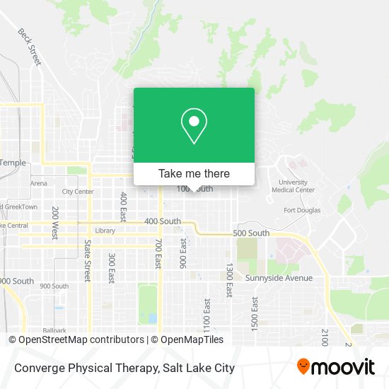 Mapa de Converge Physical Therapy