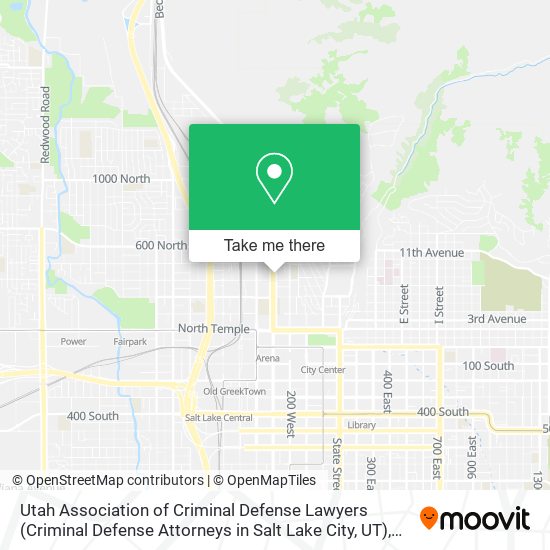 Utah Association of Criminal Defense Lawyers (Criminal Defense Attorneys in Salt Lake City, UT) map