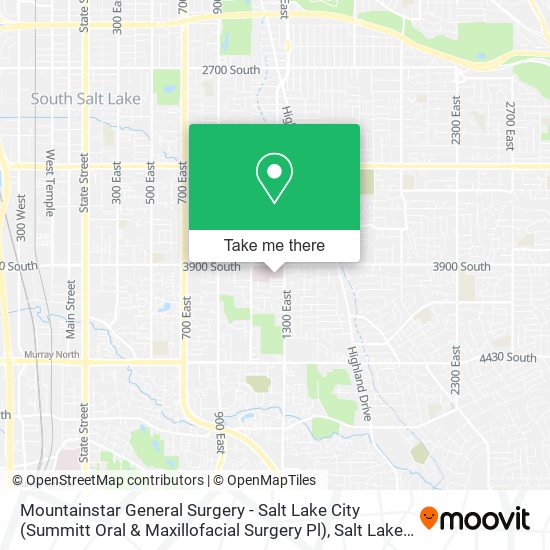 Mountainstar General Surgery - Salt Lake City (Summitt Oral & Maxillofacial Surgery Pl) map