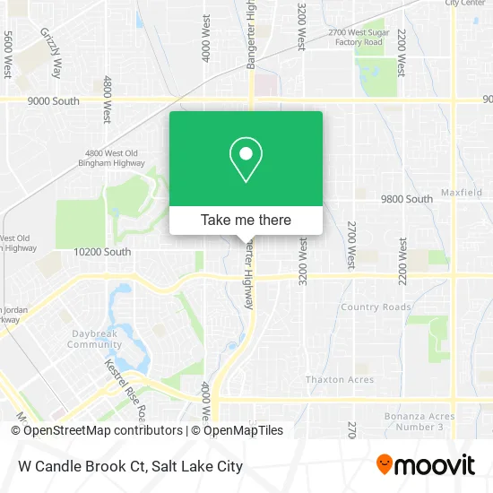 W Candle Brook Ct map