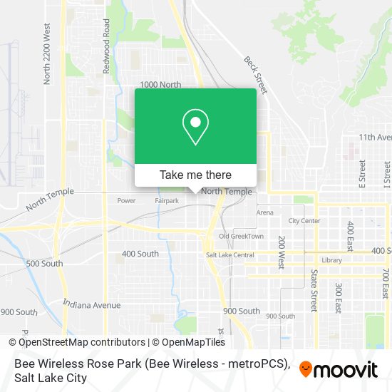 Bee Wireless Rose Park (Bee Wireless - metroPCS) map