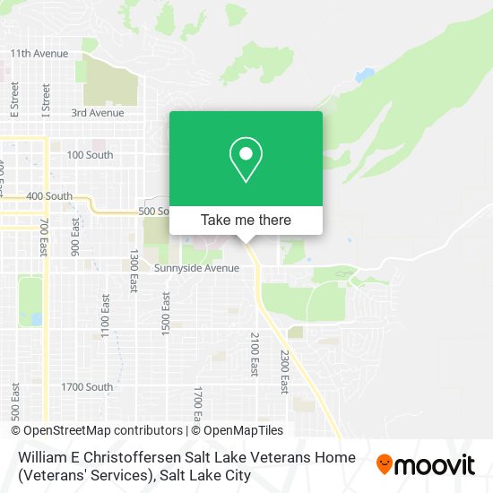 Mapa de William E Christoffersen Salt Lake Veterans Home (Veterans' Services)