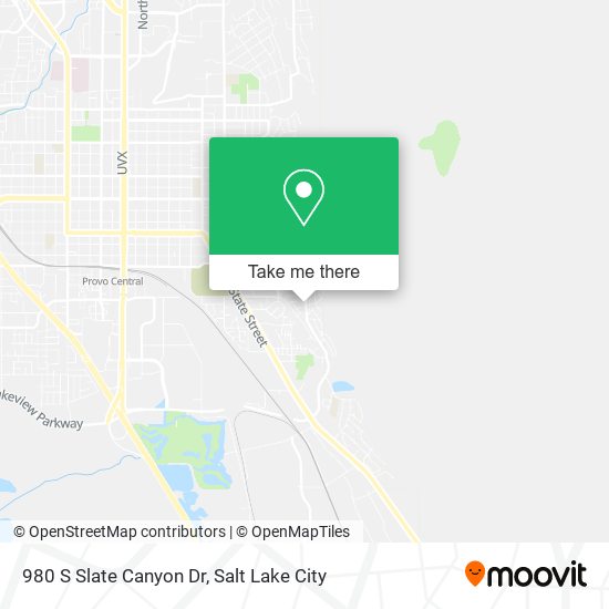 Mapa de 980 S Slate Canyon Dr