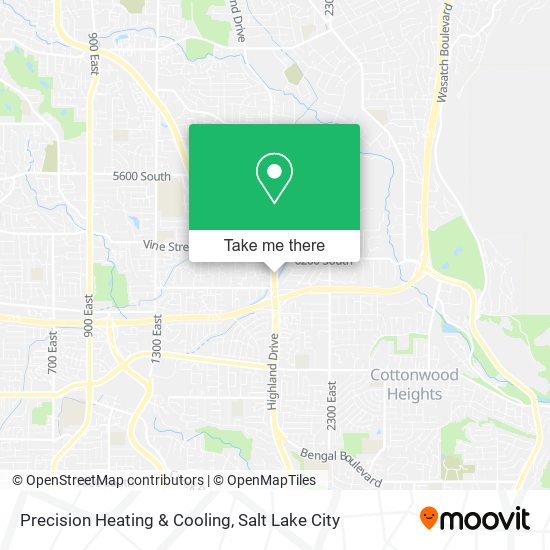 Precision Heating & Cooling map