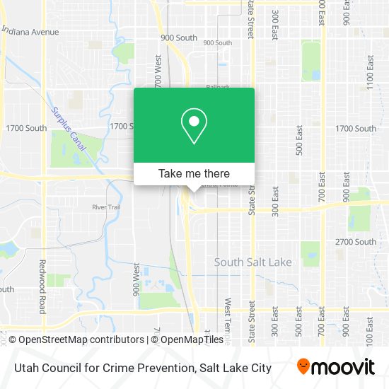 Mapa de Utah Council for Crime Prevention