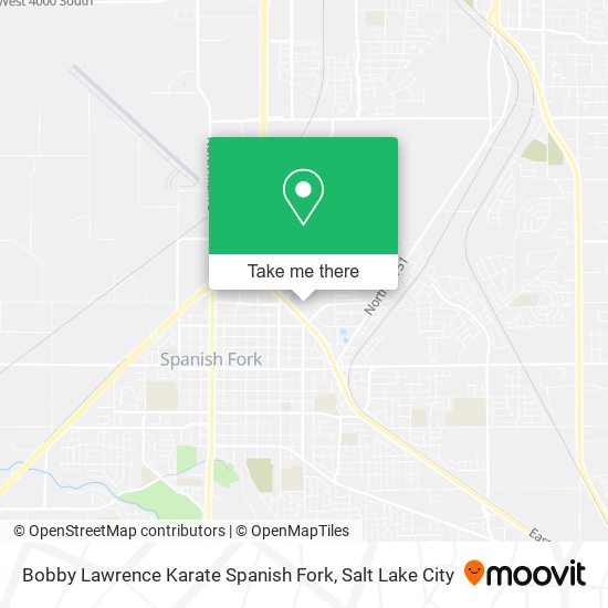 Bobby Lawrence Karate Spanish Fork map