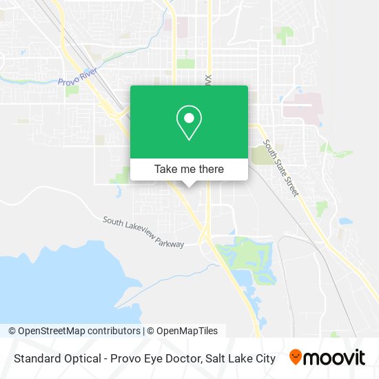 Standard Optical - Provo Eye Doctor map