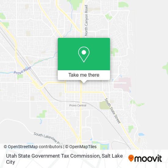 Mapa de Utah State Government Tax Commission