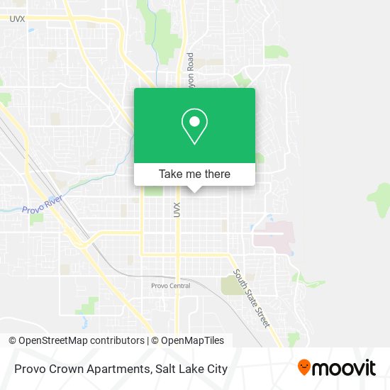 Provo Crown Apartments map