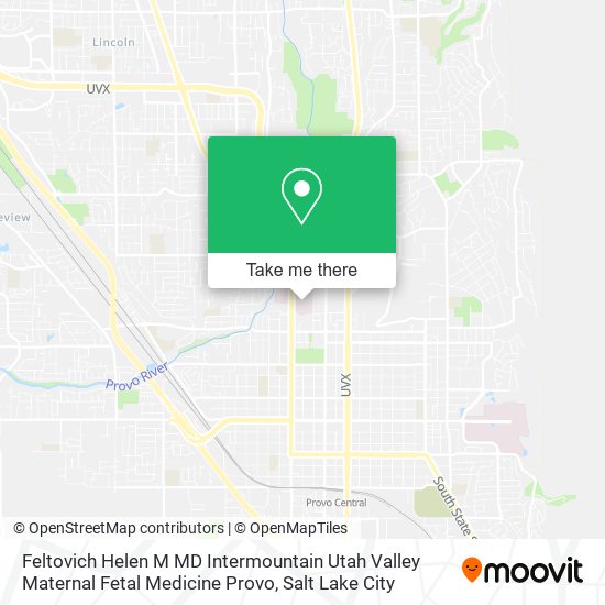 Mapa de Feltovich Helen M MD Intermountain Utah Valley Maternal Fetal Medicine Provo