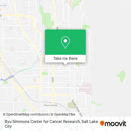 Byu Simmons Center for Cancer Research map