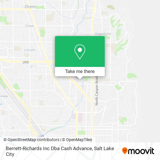 Berrett-Richards Inc Dba Cash Advance map