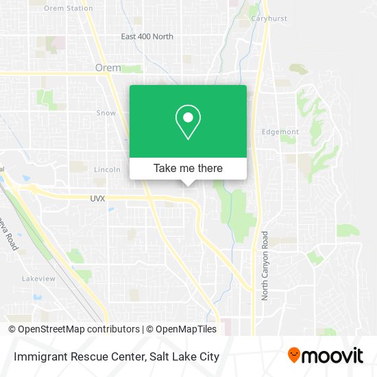 Immigrant Rescue Center map