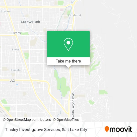 Tinsley Investigative Services map