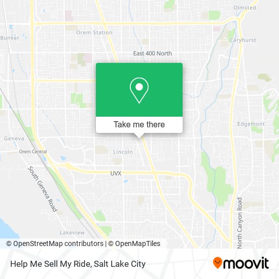 Help Me Sell My Ride map