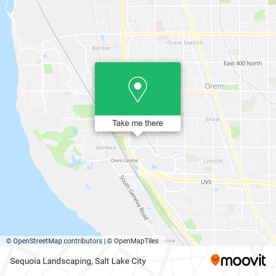 Sequoia Landscaping map