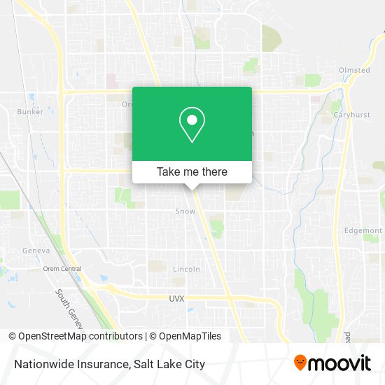 Mapa de Nationwide Insurance