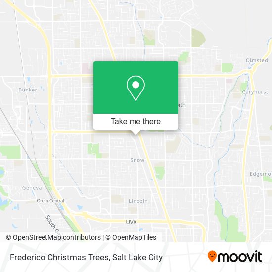 Frederico Christmas Trees map