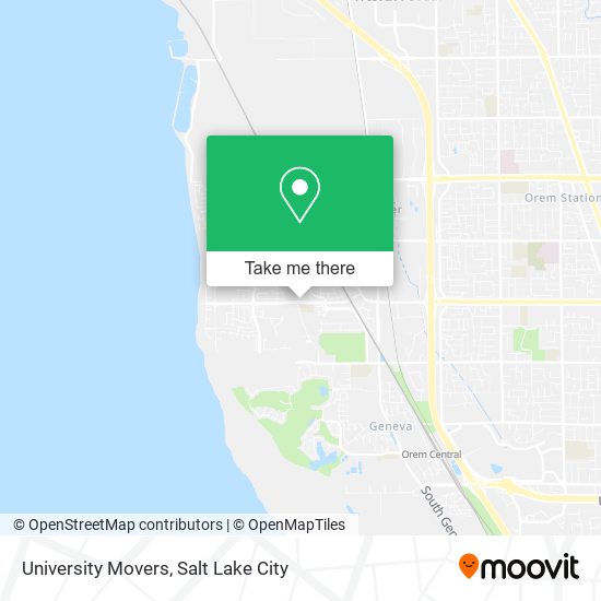 University Movers map